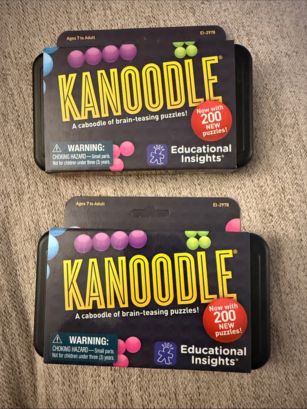 Kanoodle board game. Set of 2. Brand new with tags